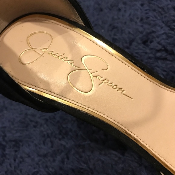 jessica simpson black velvet heels - Picture 3 of 4